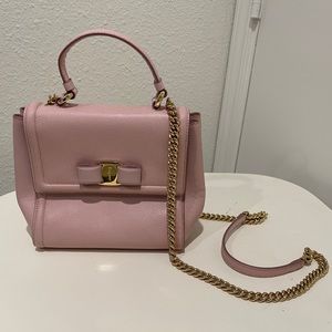 Salvatore Ferragamo Leather Crossbody Bag/Top Handle Mini Bag